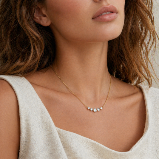 Graduated Crystal Necklace