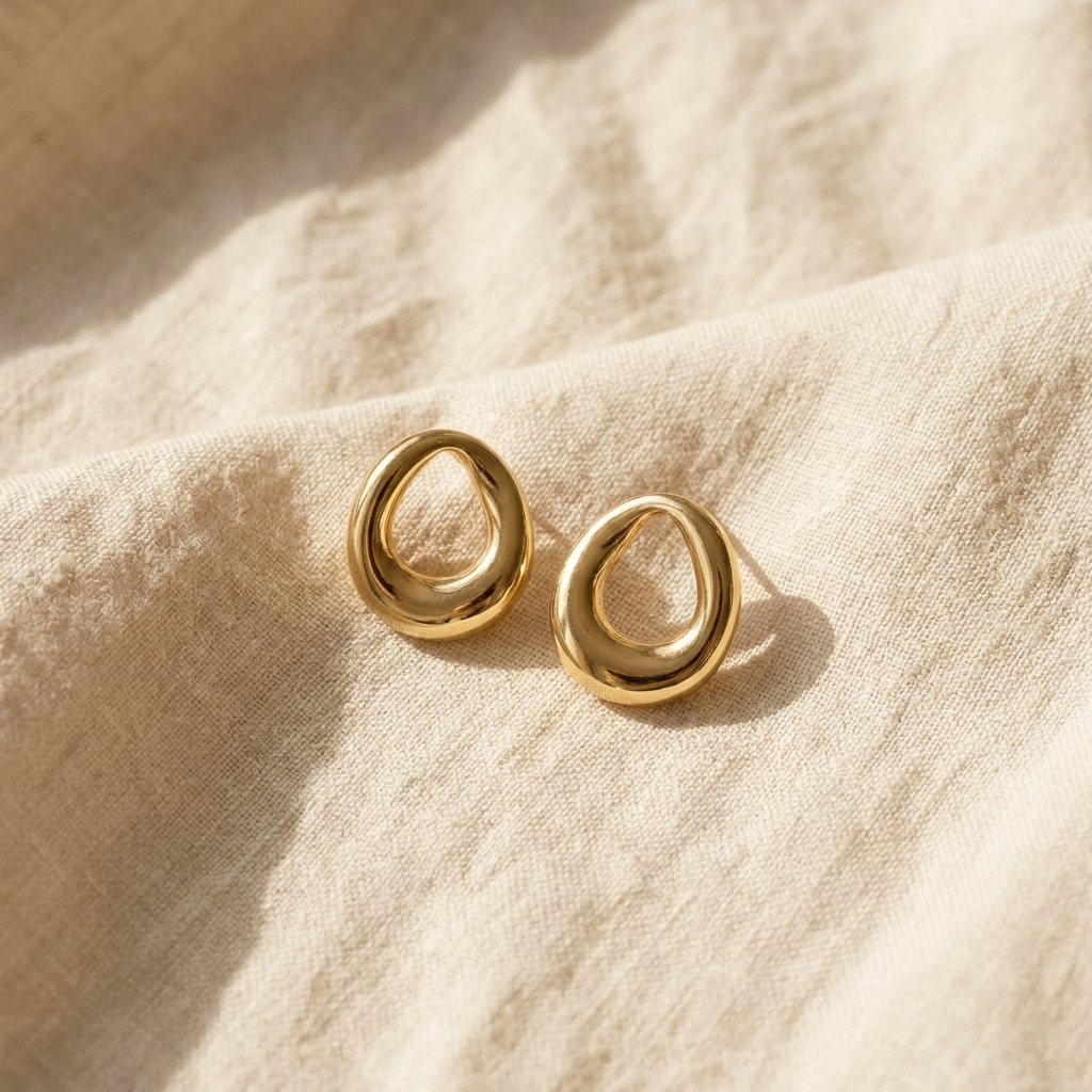 Chunky Teardrop Studs